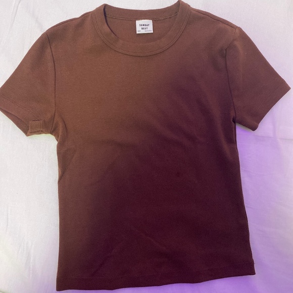 Aritzia Sunday Best Fitted Tee - Picture 1 of 2